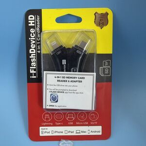 Flash Drive 4 In 1 USB Micro SD TF Memory Card Reader Adapter iPhone Android PC